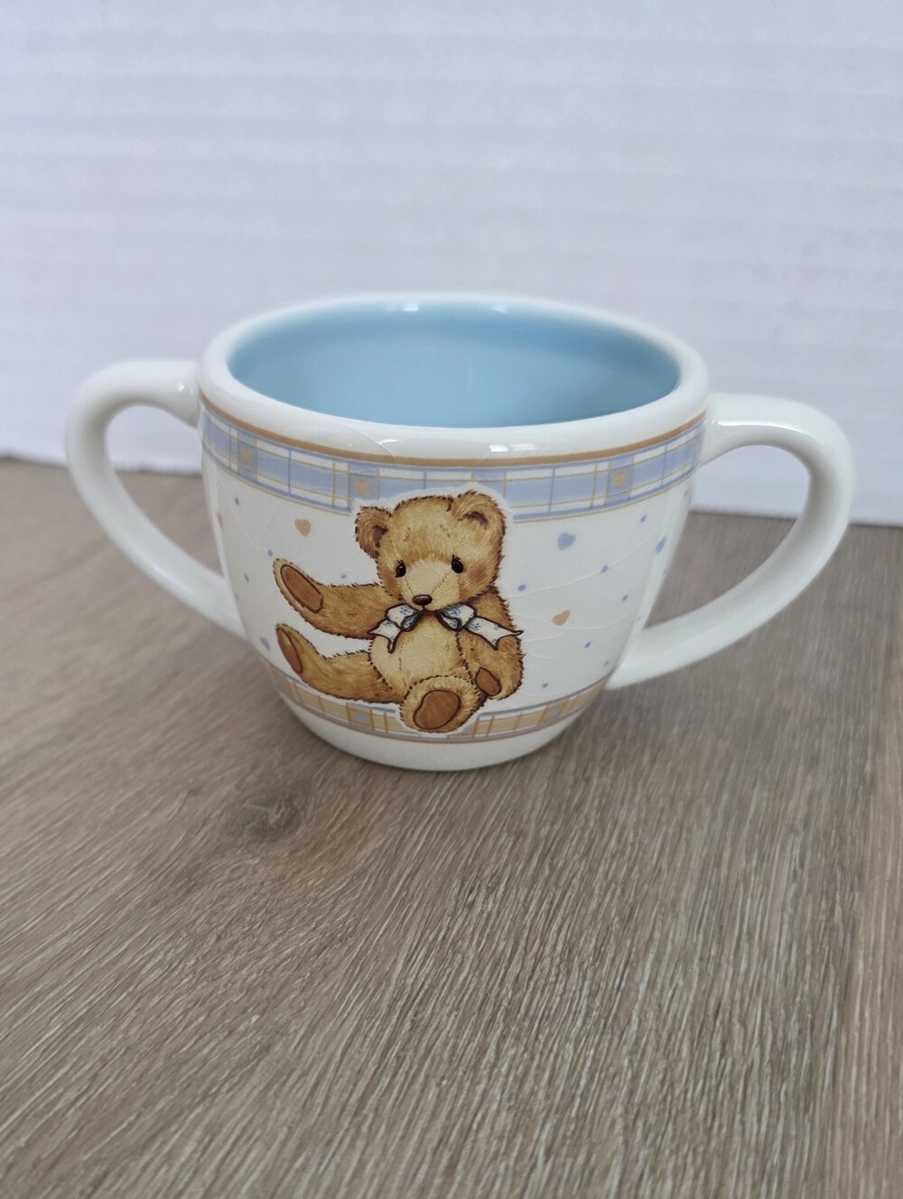 Vintage Enesco Cherished Teddy porcelain painted mug not Box